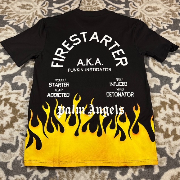 Palm Angels Men’s “Firestarter” Tee Size Large - Picture 1 of 4